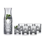 Lyngby Glas Melodia carafe and water glass 7 pieces Crystal
