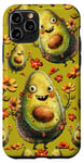 Coque pour iPhone 11 Pro Green Avocado Accessories For Girls Funny Vegetable Pattern