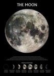 1art1 Empire 210449 Weltall Universum Poster La Lune (The Moon, commentaires en Langue Anglaise) 61 x 91.5 cm