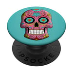 Skull Pop Socket for Phone PopSockets Day of the Dead Skull PopSockets Swappable PopGrip