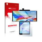 upscreen Scratch Shield Screen Protector compatible with LG Wing (Back display) - HD-Clear, Anti-Fingerprint