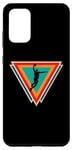 Coque pour Galaxy S20+ Vintage Basketball Dunk Retro Sunset Colorful Dunking Bball