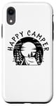 Coque pour iPhone XR Tente drôle Camping Randonnée Camper Happy Camp