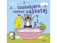 Tvättbjörn tvättar kläder | Susanne Straßer | Språk: Danska