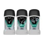 3 x 50ml Sure Men Sensitive Antiperspirant Deodorant Stick 48h Protection