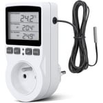 Digital/värme-kyl termostatuttag LCD termostat, 230v för växthus gård termostat/glasbehållare termostat (uttag)
