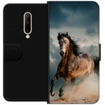 OnePlus 7 Pro Sort Lommebokdeksel Springande Häst