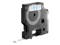 Dymo D1 - Självhäftande - Blått På Vitt - Rulle (0,9 Cm X 7 M) 1 Kassett(Er) Etiketttejp - För Labelmanager 100, 160, 210, 220, 260, 280, 300, 360, 420, Wireless Pnp  Labelpoint 250