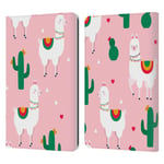 Head Case Designs Officially Licensed Haroulita Llama Cute Animal Patterns Leather Book Wallet Case Cover Compatible With Kindle Paperwhite 1/2 / 3