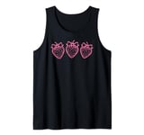 Coquette Strawberries Bows Womens Girls Tank Top