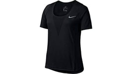 BLV Women Zonal Cooling Relay Running Shirt Ladies Shirt - Black/Silver, Large - 44/46