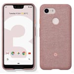 Official Google Pixel 3 XL Case Genuine Protective Fabric Cover - Pink Moon