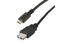 CABLE OTG MICRO USB MALE / USB-A FEMELLE