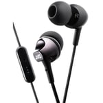 JVC HA-FR325-N-E Premium In-Ear Headphones Earphones with Built-In Remote and Mic for Call Handling - Black, 3.0 cm*17.5 cm*6.0 cm