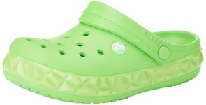 Crocs Crocband Clog K, Geo Glow Band (Green Slime), 13 UK Child
