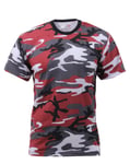 Rothco T-shirt - Många Kamouflage (Red Camo, L) L Red Camo