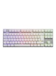 Sharkoon PureWriter TKL RGB - keyboard - QWERTZ - German - white - Tastatur - Tysk - Hvid
