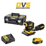 DeWalt DCW200P1 Cordless 18V XR Brushless 1/4 Sheet Orbital Sander 1x 5AH TSTAK