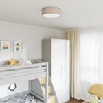 Taklampor med Stjärnmönstrad Lampskärm Taupe Ø 38 cm Tyg E27