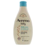 6 x Aveeno Baby Daily Care Hair & Body Wash 250ml