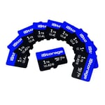 Lot de 10 Cartes microSD d’iStorage de 1TB | chiffrer des données stockées sur Les Cartes microSD d’iStorage en utilisant la clé USB datAshur SD | compatibles avec Les clés datAshur SD Uniquement