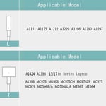 Replacement DC Repair Cable Cord "L Tip" for 45W 60W 85W MacBook Charger