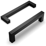 Sats med 10 svarta köksluckhandtag 128 mm cc Sta
