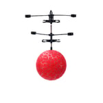 QQJL Flying Ball, Flying Kid Toy with Remote Control, Infrared Induction Helicopter Ball Drone for Boys Girls Kids Teenagers Adults,bursting red