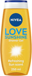 NIVEA Love Sunshine Shower Gel (250 Ml), Refreshing and Caring Shower Gel with A