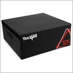 Yes4All Soft Plyo Box/Plyometric Jump Box – Adjustable Plyo Box/Foam Plyo Box for Jump Training, Fitness and Conditioning (12 inch, Black)