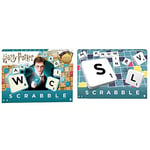 Scrabble Harry Potter Board Game & Scrabble Crossword - Classic Board Game - 100 Letter Tiles - 4 Racks - 1 Letter Bag - Instructions Included - for 2 to 4 Players - Gift For Kids 10 +