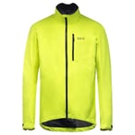 GORE WEAR Men's Cycling Jacket, GORE-TEX PACLITE, Neon Yellow, L