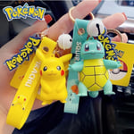 Pokémon Pikachu Bulbasaur Squirtle Charmander Nyckelring Figurer Model 4 Squirtle