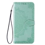 Boleyi Nokia 3.4 Case, PU Leather Flip case Material Wallet case,Magnetic Closure,TPU bumper,Cover with Card Slots & Stand Flip Cover For Nokia 3.4 -Green2