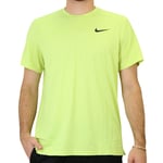 T-Shirt De Running Jaune Fluo Homme Nike Dry Top