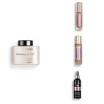 Makeup Revolution, Perfect Base Face Bundle, Conceal & Define C12 / F12 Concealer & Foundation, Translucent Loose Baking Powder and Glow Fixing Spray
