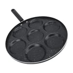 Egg Frying Pan Efficient Fast Non Stick Iron Round Egg Pan With Handle Uniform