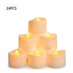 24PCS LED Candle Tealights, Warm White Light Flameless Tea Lights for Christmas Wedding Table Gift