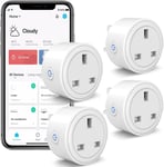 SURFOU Smart Plug Wifi Sockets, Timer Plug Socket UK, Smart Life Alexa Plug with