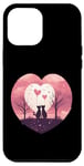 Coque pour iPhone 13 Pro Max Couple de chats Saint Valentin Idée Creative Inspiration Graphique