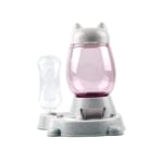 HilMe 2 In 1 Eating Detachable Home Non Slip Dog Cat Water Food Pet Automatic Feeder with Four-Foot Non-Slip Pad,Durable & Detachable Feeder Bowl for Small Medium Size Dog Cat