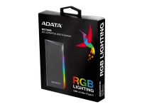 ADATA EC700G - Förvaringslåda - M.2 - M.2 Card (PCIe NVMe & SATA) - USB 3.2 (Gen 2) - svart