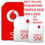 OFFICIAL VODAFONE SIM CARD TRIPLE SIZE STANDARD MICRO NANO PAY AS YOU GO NEW