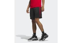 adidas Legends 3-Stripes Basketball Shorts, Shorts pour des Hommes, Black/Better Scarlet, IC2455