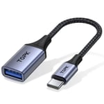 Hög kvalitet USB C till USB A Dapter OTG kabel Typ C hane till USB 3.0 2.0 hona kabel