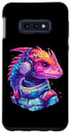 Coque pour Galaxy S10e Casque spatial et couleurs vives