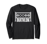 Biathlon Target Skiing Competition Biathlete Shooting Long Sleeve T-Shirt
