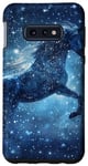 Coque pour Galaxy S10e Silhouette scintillante licorne mystique