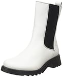 Fly London Women's REIN795FLY Chelsea Boot,OFFWHITE (BLACK),2 UK