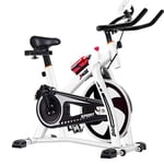 Zcm Sporting equipment Exercise bike home ultra-quiet indoor weight loss pedal exercise bike spinning bicycle fitness equipment (Color : White)